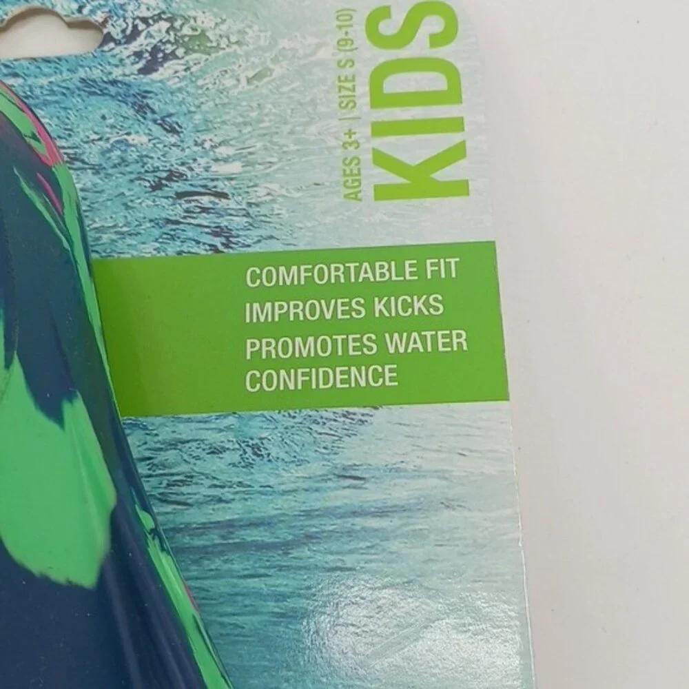 Speedo Swim Fin Shoes Comfy Vacation Pool Summer Kids Size S 9-10